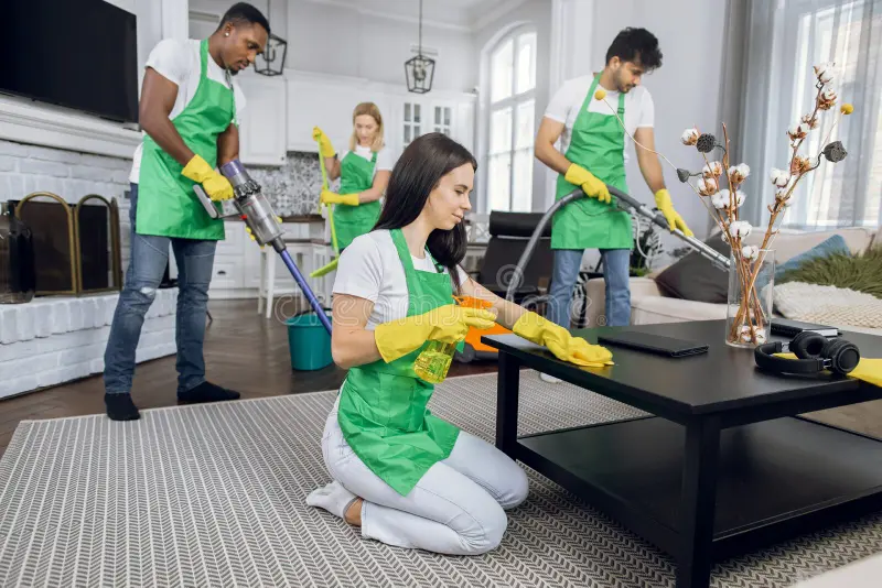 Office deep cleaning in Gurgaon β workstations and pantry detail